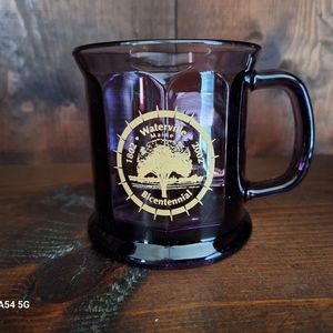 Waterville Maine‎ Bicentennial Amethyst Mug Memorabilia Purple Gold